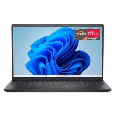 Dell 15 Laptop DC15255-15.6-inch FHD 120Hz Display, AMD Ryzen 5-7520U, 8GB LPDDR5 RAM, 512GB SSD, Radeon 610M Graphics, Windows 11 Home, Onsite Service - Carbon Black