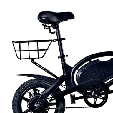 Jetson Rear Bicycle Basket, Compatible With These Jetson Products: Bolt, Bolt Pro, LX10, Axle, and Bolt Up, Black, JRBSKT-BLK