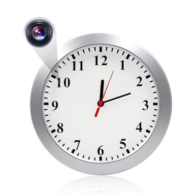 Nanny Cam 1080P HD Clock Hidden Camera Motion Detection Loop Recording Small Video Camera for Office, Indoor Security Camera No WiFi Function