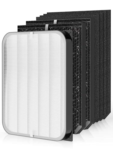 Ecofort 3500 Replacement Filters Compatible with Air Doctor 3000 3500 3500i Air Purifiers, Includes 1 Premium Filter, 2 Carbon Filters, 4 Pre-Filters, Comparable to ADF3001, ADF3002, ADF3003