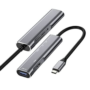 USB C to HDMI Adapter for Samsung DeX,DeX Station for Galaxy S25/S24/S23/S22/Note20/10/Tab S9/S8/S7,DeX hub with HDMI 4K,USB3.0,PD 60W,SD/TF Card Slot,Steam Deck,Nintendo Switch