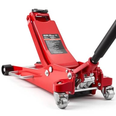 VEVOR Low Profile Floor Jack, 3 Ton (6614 lbs) Capacity, Aluminum Racing Floor Jack with Dual Pistons Quick Lift Pump, Hydraulic Trolley Car Lift for Sports Car, SUV, Pickup, Lifting Range 3.3"-20.3"