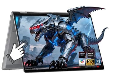 HP OmniBook X Flip (Next Gen Envy x360) 2 in 1 Touchscreen Laptop, 16" FHD+ AMD Ryzen AI 5 340 (> Intel i7-1355U), 16GB DDR5 1TB SSD, Win 11, AI Copilot+ PC +BWE Accessories