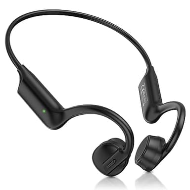 CHENSIVE Bone Conduction Headphones Bluetooth 5.4 Open Ear Headphones Wireless Headphones with Mic, Sports Earphones 12H Playtime, IPX6 Waterproof Headset for Running,Cycling, Hiking, Driving