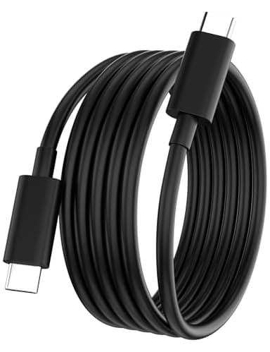 6FT USB C to USB C Charging Cable 65W Type C Laptop Charging Cord for HP Spectre Envy/DELL/Chromebook/Thinkpad Yoga/Asus/Acer,for Samsung/MacBook Pro Mini Laptop Computer Power Cable Replacement,Black