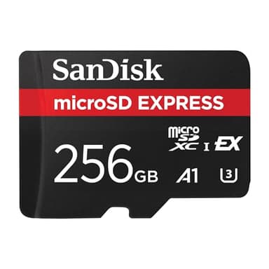 SanDisk 256GB microSD Express Card - Works with Nintendo-Switch 2, Up to 880MB/s Read, Up to 650MB/s Write, 210MB/s Sustained Write, U3, C10 - SDSQXFN-256G-GN4NN