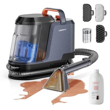 Uwant Portable Carpet and Upholstery for Deep Cleaner, 18Kpa Carpet Cleaner Machine for Cars, Pets with Cleaning Tool and Self Cleaning for Spot, Rug, Couch Set of 1