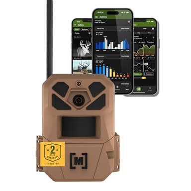 Moultrie Edge 3 Cellular Trail Camera - 40MP HD Photo Capture - 1080p Low-Glow Flash - GPS - Multi-Carrier Auto-Connect - Built-in Memory - 0.5s Trigger Speed - AI Buck Detection