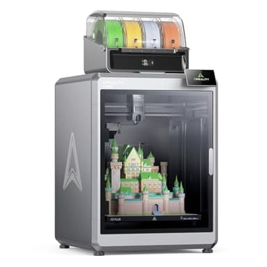 Creality K2 Plus Combo 3D Printer, Multicolor Printing with 16 Colors, 600mm/s High-Speed Printing, Dual AI Cameras for Monitoring, Full-Auto Leveling, Large Build Volume 350×350×350mm