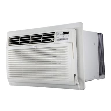 LG 10,000 BTU Through the Wall Air Conditioner, 115V, Cools up to 440 Sq. Ft. for Bedroom, Living Room, Apartment, with Remote, 3 Cool & Fan Speeds, Wall AC Unit, White