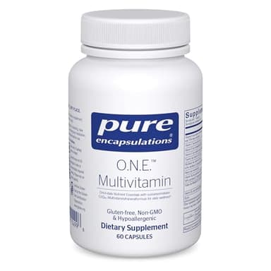 Pure Encapsulations O.N.E. Multivitamin - Once Daily Multivitamin with Antioxidant Complex Metafolin, CoQ10, and Lutein to Support Vision, Cognitive Function, and Cellular Health* - 60 Capsules