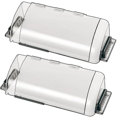 2 Pack Adjustable Air Vent Deflector, 9”-15” Transparent Deflector for Ceiling Registers, Floor, Sidewall (2)