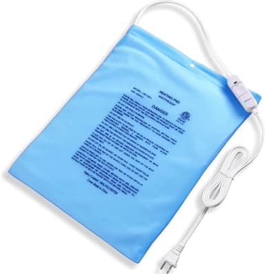 Boncare® Stay-On Small Vinyl Electric Heating Pad for Neck and Shoulders and Back Without Auto-Off, Low & High Heat Levels, Waterproof Hot Heat Pad with Washable Cover (11.5"x13.5", 1-Pack)