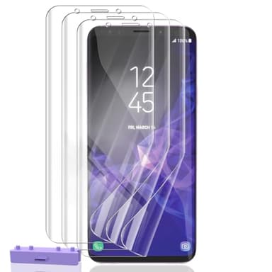 Cmiuubrer 3 Pack for Samsung Galaxy S9 Screen Protector Flexible TPU Film Not Tempered Glass with Easy Installation Tool, Anti Scratch HD Clear Screen Protector for Samsung Galaxy S9