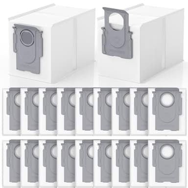 20 Pack QRevo Dust Bags Replacement for Roborock QV 35A, Qrevo S5V, Saros 10/10R, Z70, Curv/Curvx, Q Revo S/Pro/Plus/MaxV/Edge/ S5X/ S5A, S8 MaxV/Max Ultra Robot Vacuum Cleaner