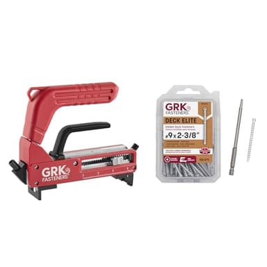GRK Fasteners AnglePro™ Hidden Fastening System, Kit Includes AnglePro Tool & #9 x 2-3/8" Deck Elite Hidden Deck Fasteners (100 PCS)