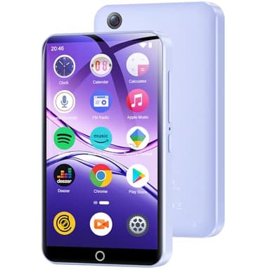 conrain 80GB MP3 Player with Bluetooth and WiFi, 4.02" HD Touch Screen MP4 Players with Camera, Android MP3 Player with Spotify, Deezer, Audible, App Store, Digital Music Player with Speaker, FM Radio