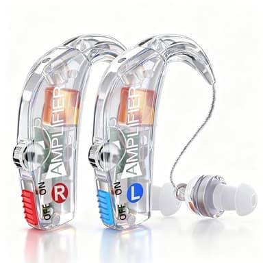 Hearing Aids for Seniors,Advanced Noise Reduction Function Hearing Aid Equipped With and AI Chips,Comfortable Portable Suitable Hearing Aid People With Hearing Loss,Fast Charging+Ultra Long Standby