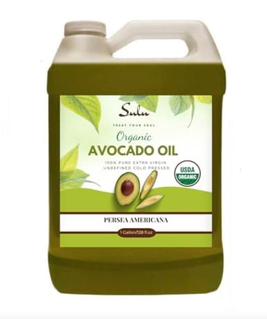 USDA Certified Organic Cold Pressed Unrefined Raw Avocado Oil - 1 Gallon/128 fl.oz