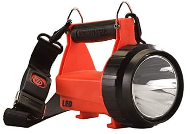 Streamlight 44450 Fire Vulcan 180-Lumen LED Flashlight with Standard System Includes AC/DC Charger, Dual Rear LEDs and Quick Release Shoulder Strap, Orange
