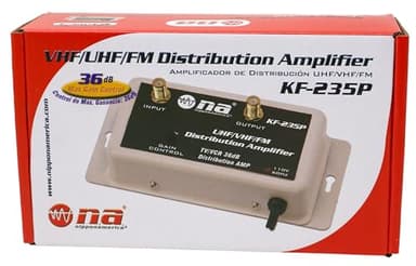 36 DB Cable Antenna Color TV Booster Signal Amplifier VHF UHF FM HDTV