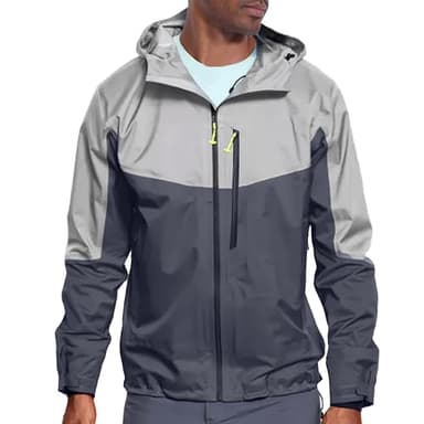 NAVIS MARINE Fly Fishing Wading Jacket for men women- Ultralight 3L-Gore PRO-Tex Waterproof 2-Tone Functional Design(Steel grey,Medium)