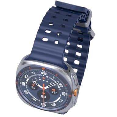 Samsung Galaxy Watch Ultra 2025 (64GB, 47mm, Unlocked LTE) AI Smartwatch with 1.5" AMOLED, Wi-Fi, Bluetooth, Heart Rate, GPS Fitness Tracker, International Model (Fast Charger Cube Bundle, Blue)