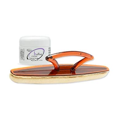 Winning Nails Chamois Buffer and Buffing Cream | Buff and Shine Dull Nails While Softening Cuticles | Assists with Fill and Repair Lines | 1.75 Oz Set