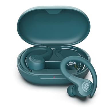 JLab Go Sport+ Wireless Workout Earbuds Featuring C3 Clear Calling, Secure Earhook Sport Design, 35+ Hour Bluetooth Playtime, and 3 EQ Sound Settings (Teal)
