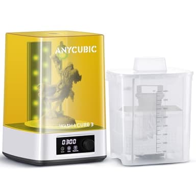 ANYCUBIC Wash and Cure Machine 3.0, 2 in 1 UV Washing and Curing Station for ANYCUBIC Photon Mono 4 2 Mars Series LCD/DLP/SLA 3D Printer Models, with Twistable Gooseneck Light