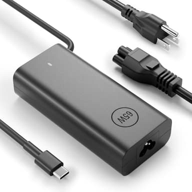 Gasmocs 65W USB C Laptop Charger Compatible with Dell inspiron 14 16 2 in 1 7430 7420 5630 5625 5620 7620 7635 P172G P161G and Latitude 5420 5520 7420 7430 7480 7490