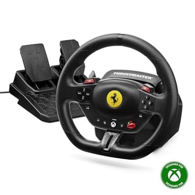 Thrustmaster T98 Racing Wheel and Pedal Set for Xbox Series X|S and PC – Officially Licensed by Ferrari, Gaming Steering Wheel, Driving Wheel Set