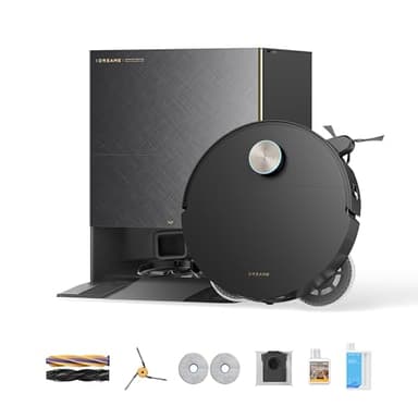 DREAME X60 Max Ultra Complete Robot Vacuum and Mop, Upgraded from X50 Series, 3.13in (7.95cm) Ultra-Thin Design, 35,000Pa Suction, Self Emptying&Refilling, Mop Self-Cleaning, 280+ Obstacle Avoidance