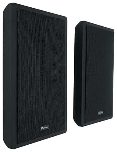 Rockville RockSlim Pair Black 5.25" 240W Home Theater Speakers, 8 Ohm, Slim Wall-Mount Design, Clear Audio, Durable Build, for Home Theater Enthusiasts