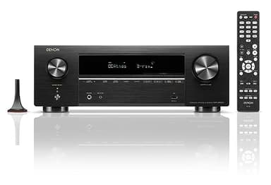 Denon AVR-X1800H 7.2 Channel AV Stereo Receiver - 80W/Channel, Wireless Streaming via Built-in HEOS, WiFi, & Bluetooth, Supports Dolby Vision, HDR10+, Dynamic HDR, & Home Automation Systems