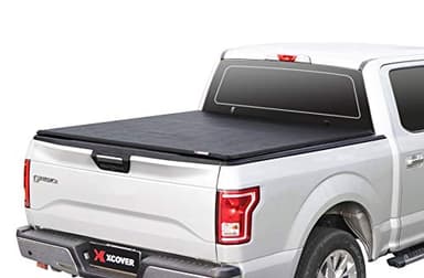X XCOVER Soft Locking Roll Up Truck Bed Tonneau Cover, Compatible with 2015-2025 F150, 2022-2025 F150 Lightning Pickup 5.6 Ft Bed