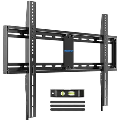 MOUNTUP Fixed TV Wall Mount for Most 50-100" TVs, 1.3” Slim Low Profile TV Mount with Level Design, Heavy Duty Mount for Large TVs, Fits 16"-32" Studs, Max VESA 800x600mm 199 LBS Loading MU0093