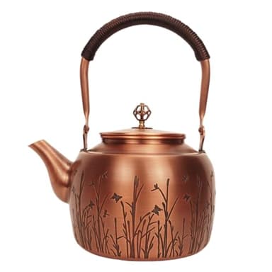 Kkekos Pure Copper Kettle Copper Teapot for Stovetop 1600ml (Type4)