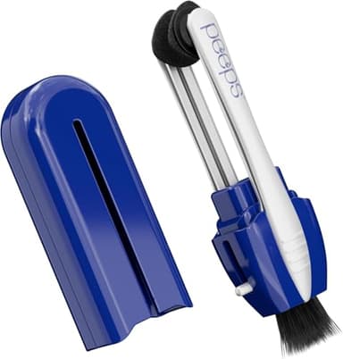 CarbonKlean Peeps Eyeglass Lens Cleaner - Efficient and Durable Carbon Microfiber Technology - Exclusively Used by NASA - 500 Uses (Injected Blue)