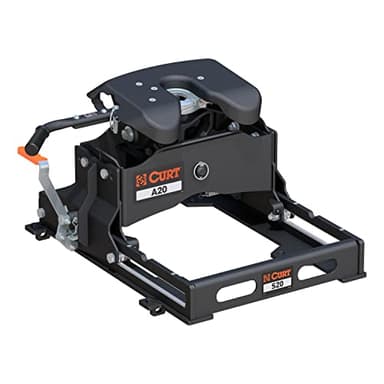 CURT 16531 A20 5th Wheel Slider Hitch for Short Bed Trucks, 20,000 lbs