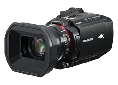 Panasonic X1200 4K Camcorder, Wide Angle Telephoto Lens with 24X Zoom, Hybrid O.I.S.,Lightweight Heat Dispersing Design, Eco Packaging - HC-X1200