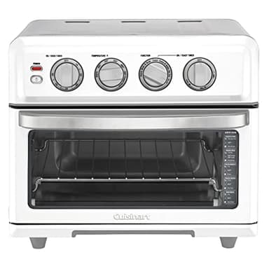 Cuisinart Air Fryer Toaster Oven with Grill, 1800W 8-1 Air Fryer Oven with Bake, Convection Bake, Grill, Broil and Warm Options, Large Capacity, 60-Minute Timer, TOA-70W, White