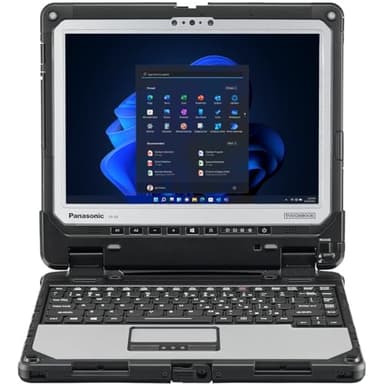 Panasonic Toughbook CF-33 MK1, Rugged 2-in-1, Intel Core i5-7300U up to 3.5GHz, 12-inch QHD Touchscreen + Digitizer, 8GB RAM, 256GB SSD, 4G LTE, Premium Keyboard, Windows 11 Pro, Silver (Renewed)