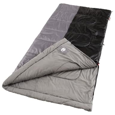 Coleman Biscayne Big & Tall 40°F Sleeping Bag, Fits Adults up to 6ft 4in Tall, No-Snag Zipper with Stuff Sack, Machine Washable