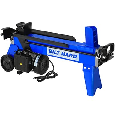 BILT HARD Log Splitter 6.5 Ton, Wood Splitter Electric Powered 15Amp, with Hydraulic Ram, Electric Firewood Splitting Machine, Horizontal