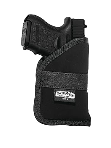 Uncle Mike's Off-Duty and Concealment Nylon OT Inside-The-Pocket Holster (Size 4, Black)