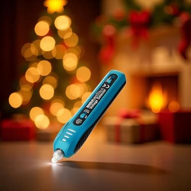 allsun Christmas Light Tester with Bulb Remover & Fuse Tester – for Incandescent String Lights Only (Not for LED), 12V-600V AC Non-Contact Voltage Detector