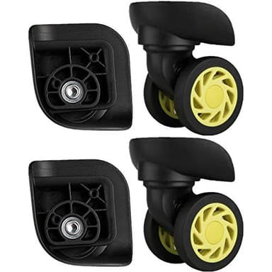 (DL-W208#) Mute Connected Spinner Wheels for Replacement Luggage Wheels Wear Silent Draw bar Box DIY (4 pcs/Set)