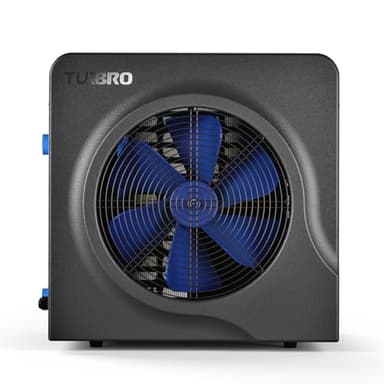 TURBRO 18,000 BTU Swimming Pool Heat Pump, Electric Pool Heater for Above-Ground Pools and Spas up to 6,000 Gallons, Titanium Heat Exchanger, 5.5 COP, IPX4-Waterproof, 110-120V, Manatee M18