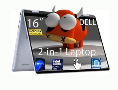 Dell Inspiron 16 Pro Laptop, 16” WUXGA 2-in-1 Touchscreen Laptop, Intel Ultra 7-155H, up to 4.80 GHz, 16GB LPDDR5X, 1TB PCIe SSD, Intel Arc, HDMI, Fingerprint, SD Card Reader, Backlit KYB, Win 11 Pro
